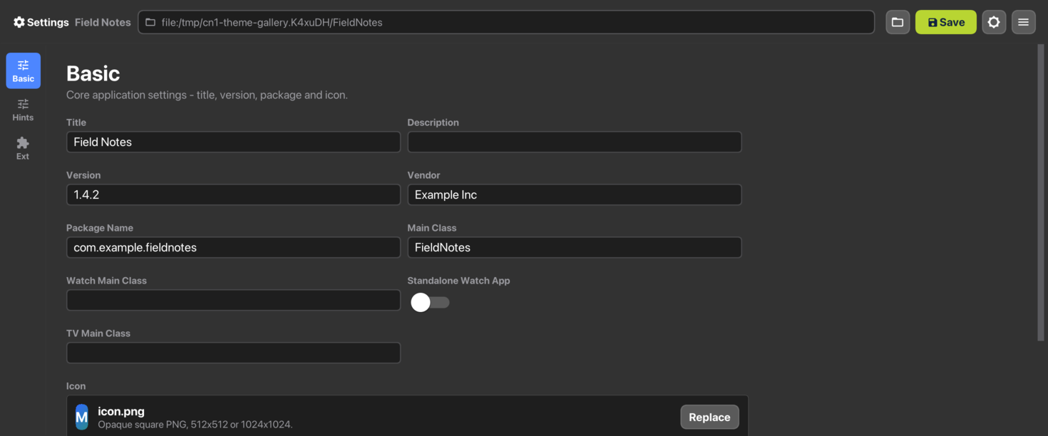 Settings with the Aqua theme in dark mode, captured on macOS